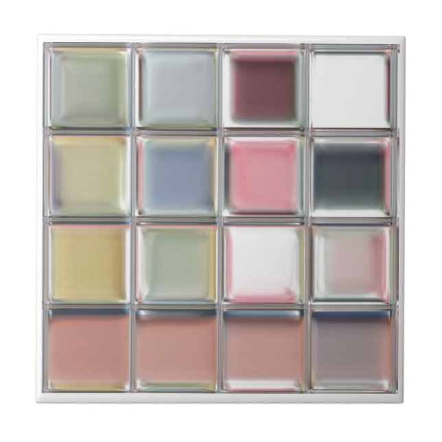 TinkerTile customizable ceramic tile or trivet (Front)