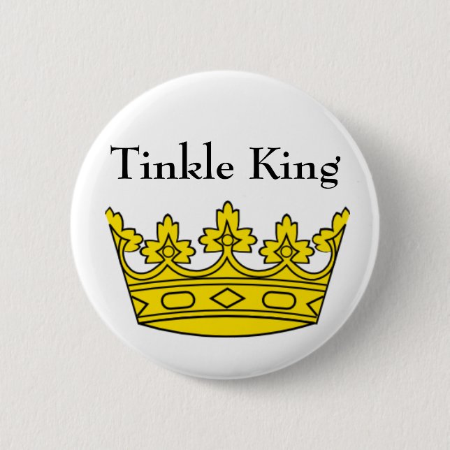 Tinkle King Badge 2 Inch Round Button (Front)