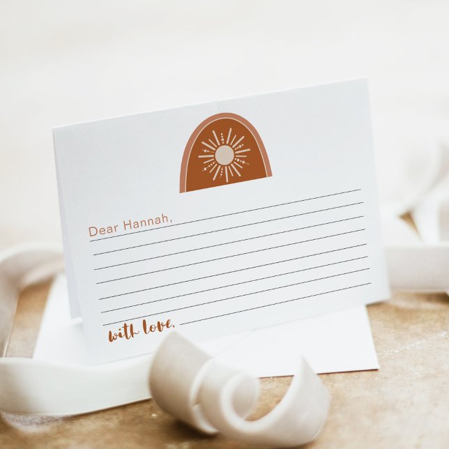 TINLEY Boho Rainbow 1st Birthday Time Capsule Card (Creator Uploaded)