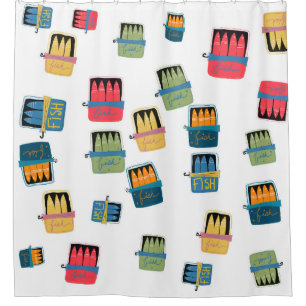 Tinned Fish Shower Curtain