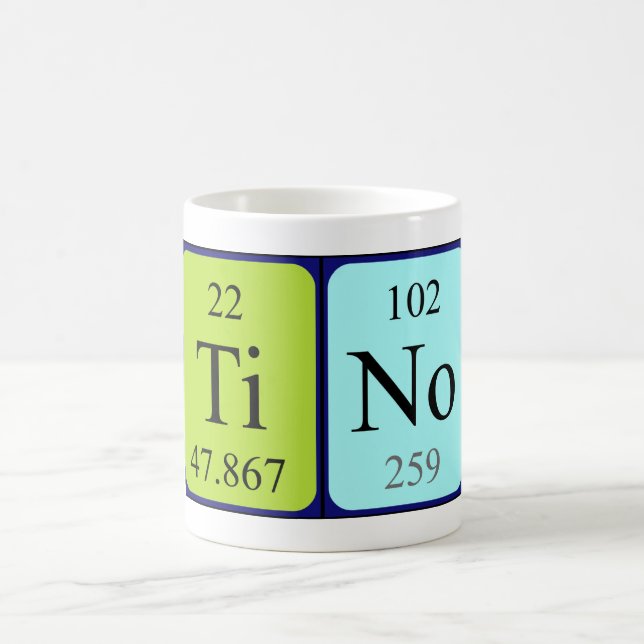 Tino periodic table name mug (Center)