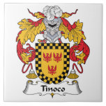 Tinoco Family Crest Tile<br><div class="desc">Tinoco Coat of Arms</div>