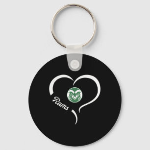 Tinora Rams Logo Half Heart Slogan Hs Keychain
