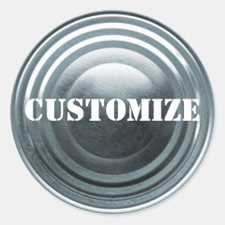 Tinplate Template Classic Round Sticker