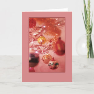Tinsel Christmas Tree Holiday Card