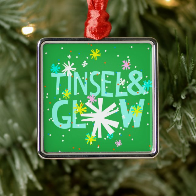Tinsel & Glow Metal Ornament (Tree)