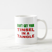 Tinsel in a Tangle Funny Mug