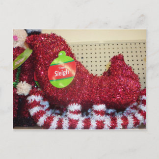 Tinsel Sleigh Postcard