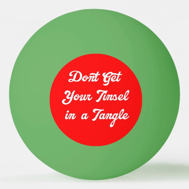 Tinsel Tangle Ping Pong Ball (Front)