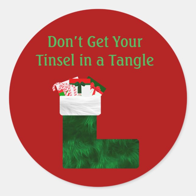 Tinsel Tangled Stickers (Front)