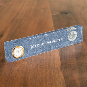 Tinted Alaska State Quarter Personalized Nameplate