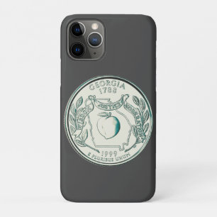Tinted Georgia State Quarter Design  iPhone 11 Pro Case