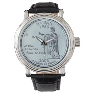 Tinted Hawaii State Quarter Design  Watch