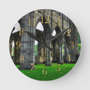 Tintern Abbey, Cistercian Monastery, Wales Round Clock