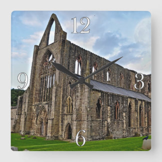 Tintern Abbey, Cistercian Monastery, Wales Square Wall Clock