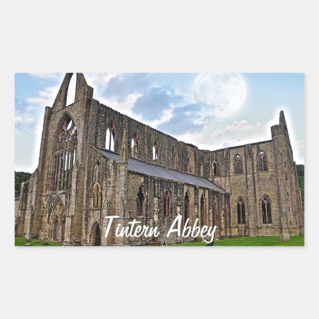 Tintern Abbey, Cistercian Monastery, Wales Sticker (Front)