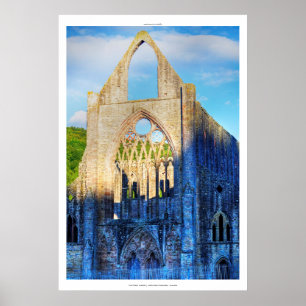 Tintern Abbey VII, Cistercian Monastery Wales Poster