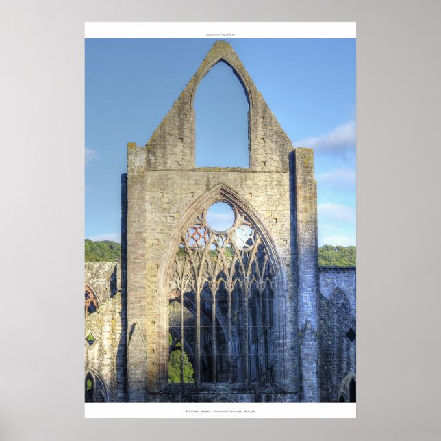 Tintern Abbey VII, Cistercian Monastery Wales Poster (Front)