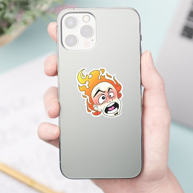Tiny 2" x 2" Custom-Cut Vinyl Sticker (Phone)