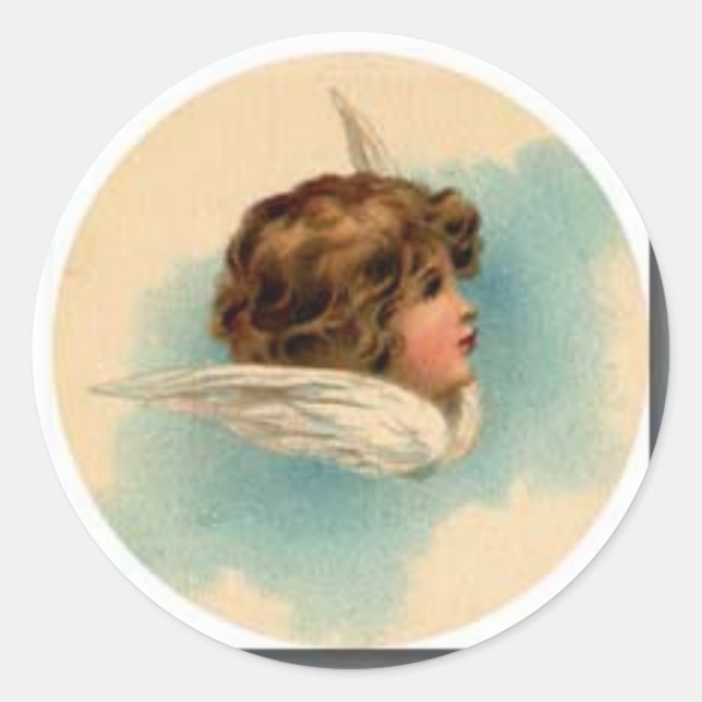 tiny-angels-tn-7 classic round sticker (Front)