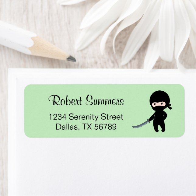 Tiny Angry Ninja on Green (Insitu)