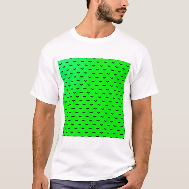 Tiny Bats Green T-Shirt (Front)