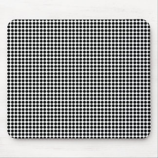 Tiny Black Polka Dot Pattern Mouse Pad