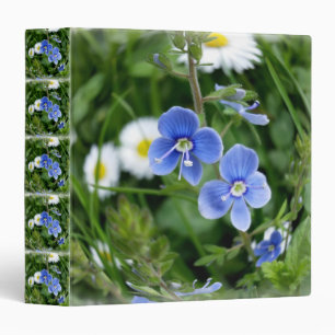 tiny blue flowers binder