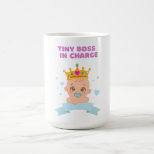 Tiny Boss in Charge – Bold Funny Toddler  Coffee Mug