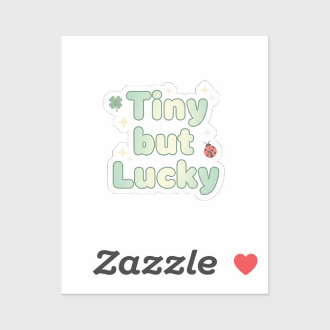 Tiny But Lucky Cute Baby Font St Patrick's Day (Sheet)