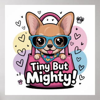 Tiny but Mighty Chihuahua Posters & Prints