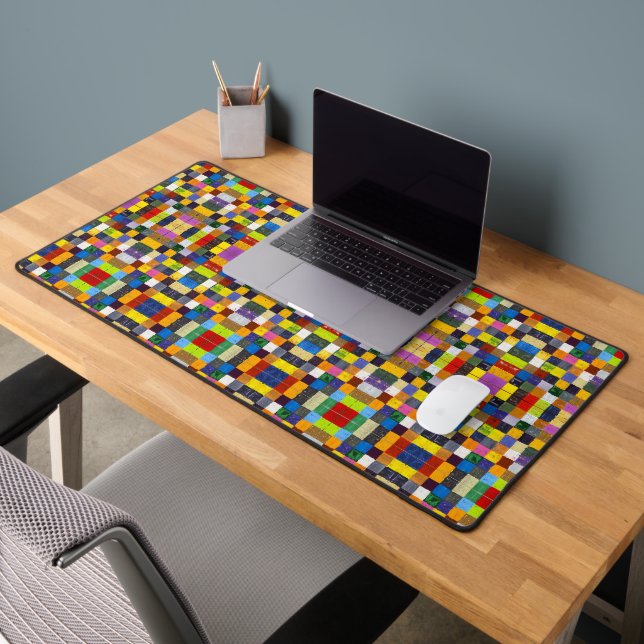 Tiny Colour Squares Desk Mat (Office 2)
