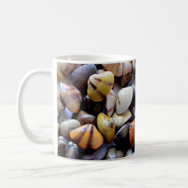 Tiny Colourful Clam Shells Mug (Left)