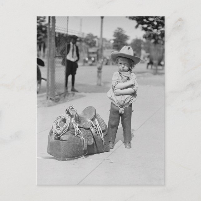 Tiny Cowboy, 1923 Postcard (Front)