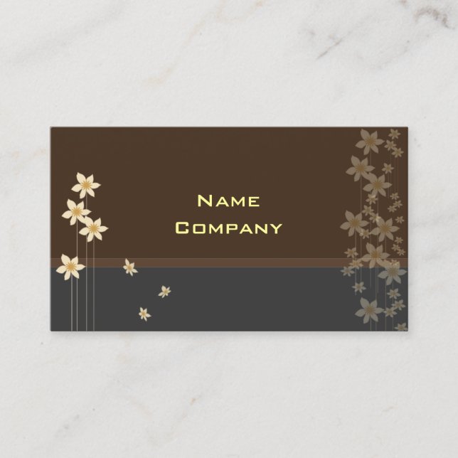 Tiny cream blossoms profile card (Front)