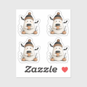 Tiny Cute Ghost Autumn Halloween – Cozy Autumn