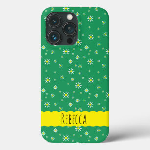 Tiny Daisies on Green iPhone 13 Pro Case