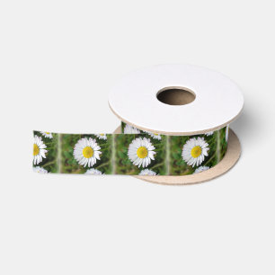 Tiny daisies satin ribbon