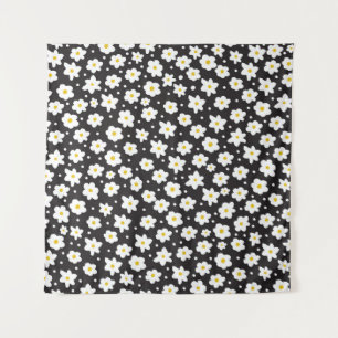 Tiny daisies, vintage, seamless background. tapestry