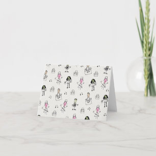 Tiny Dance Party Thank You Card