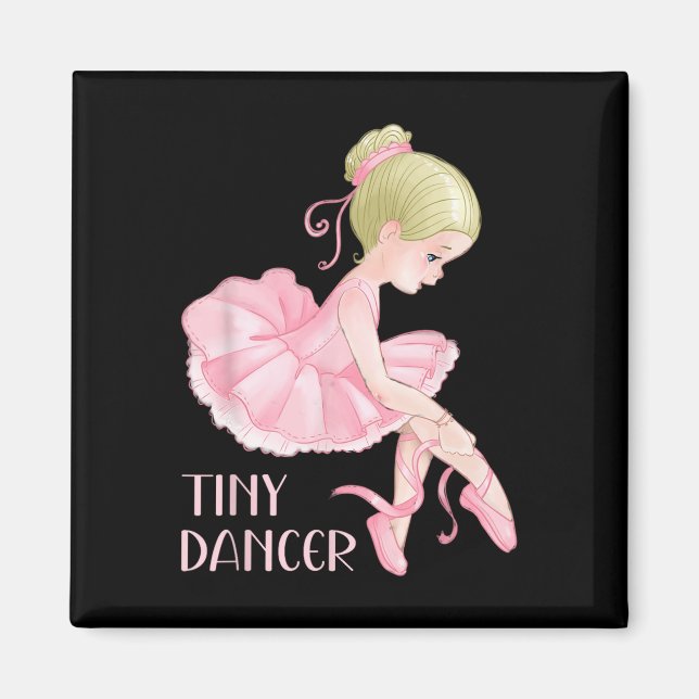 Tiny Dancer Ballerina Girl Ballet Dancing Kids Dan Magnet (Front)