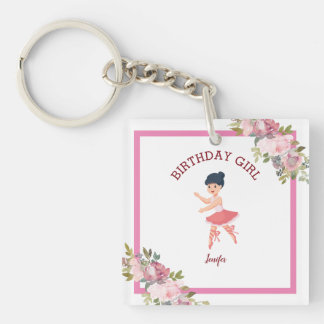 Tiny Dancer | Pink Red Rose Party Keychain