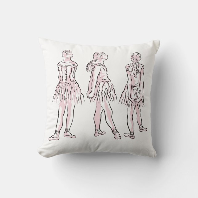 Tiny Dancer  Throw Pillow (Front)