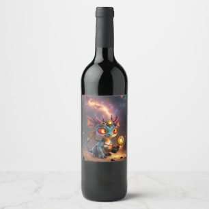 Tiny Dragon, Big Time Energy – The Ember Clockling Wine Label