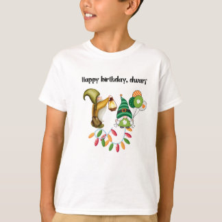 Tiny Elf’s Birthday Joy in Magical Colours T-Shirt