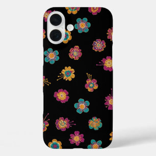 TINY EXOTIC FLOWER PRINTS iPhone 16 PLUS CASE