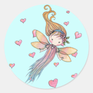 Tiny Fairy and Hearts Stickers