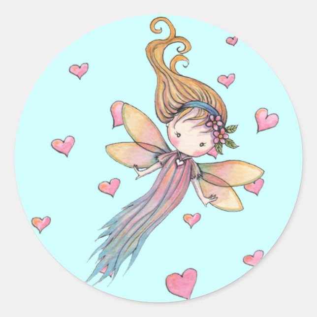 Tiny Fairy and Hearts Stickers (Front)