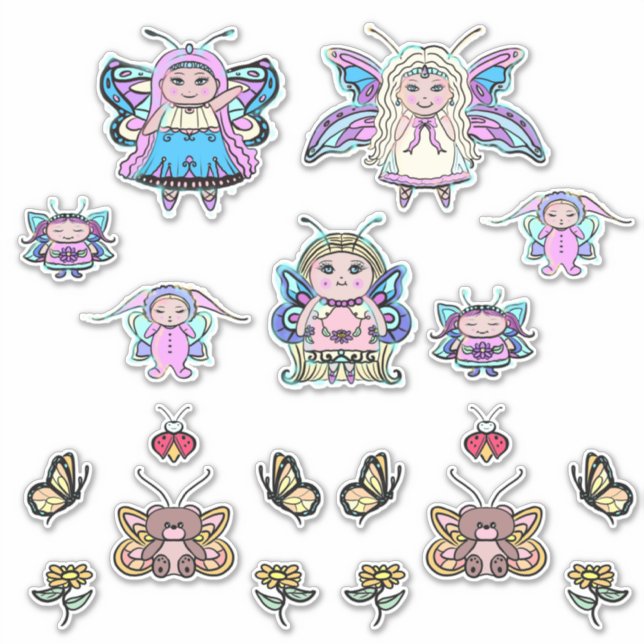 Tiny fairy fae butterfly set by Renee lavoie (Front)
