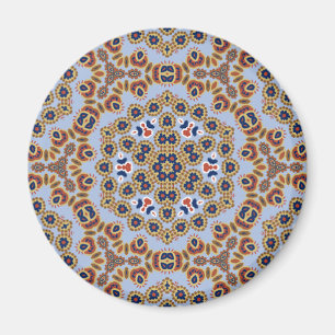 tiny floral round magnet 1